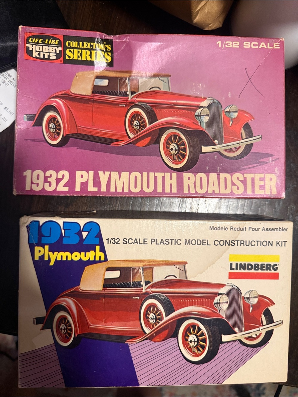 2- 1932 Plymouth Roadster Plastic Model Car kits